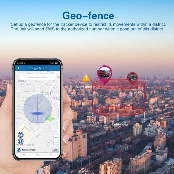 TKSTAR GPS Tracker 90 Days Long Time Standby Anti Lost Geo Fnece Remove Alarm Waterproof GPS Locator Real Time Tracking on Free App Strong Magnet for Cars SUVs Motorcycles Trucks Vehicles TK905 - Image 6