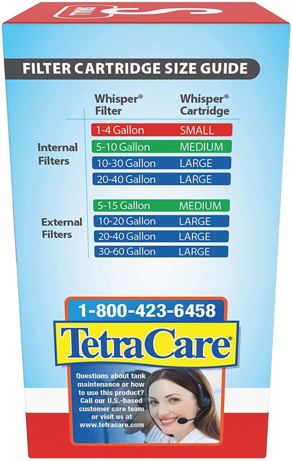 Tetra Whisper Replacement Aquarium Filter Cartridges, Small, 6 Count - Image 3