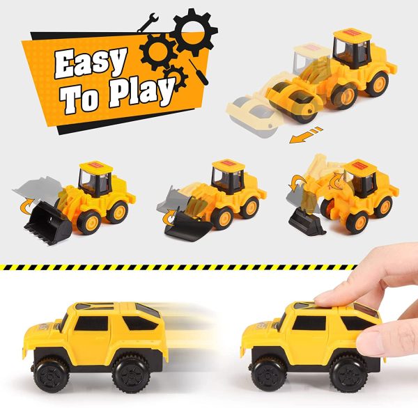 Toys for 3-12 Year Old Boys, TopDollo Construction Toys Cars for Boys Gifts Age 3-12 Race Track Cars Boys Toys Age 3-12 Track Toys Cool Toys for Kids 3-12 Engineering Toys Stem Building Toys - Image 7