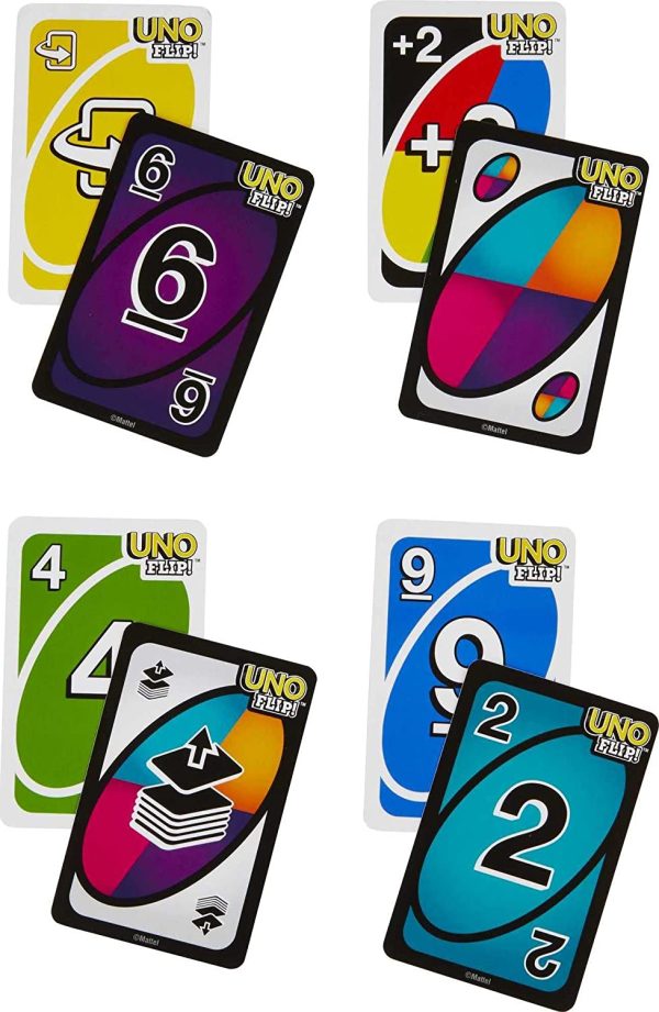 UNO FLIP! Family Card Game, with 112 Cards, Makes a Great Gift for 7 Year Olds and Up - Image 4