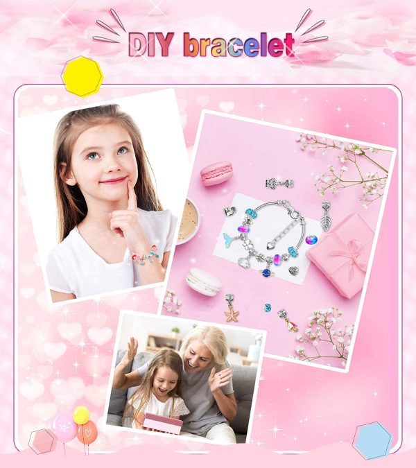 Little Titan DIY Jewellery Making Kit for Girls, Charm Bracelet Making Set, Arts Craft Sets for Kids -Best Gift - Image 7