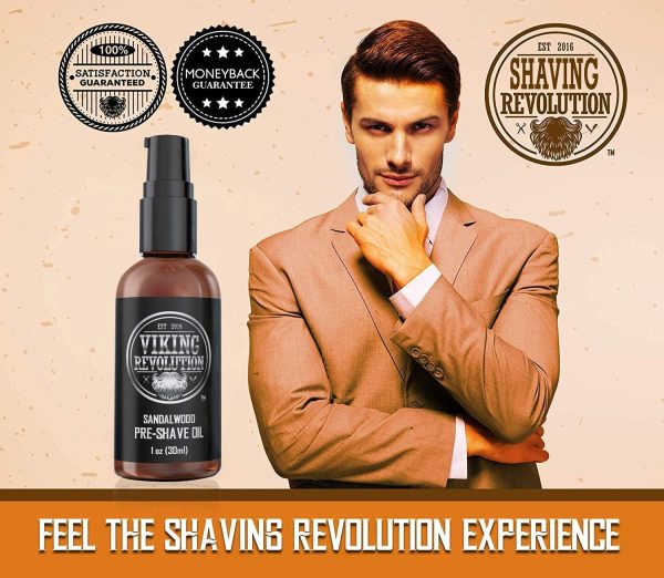 Pre Shave Oil for Men - Best Shaving Oil with Sandalwood for Safety Razor, Straight Razor - For the Smoothest, Irritation Free Shave - Image 8