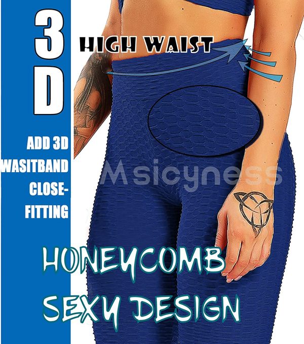 Msicyness Tiktok Leggings Womens High Waist Butt Lift Yoga Pants Workout Gym Smile Booty Contour Seamless Bum Scrunch Tights - Image 7