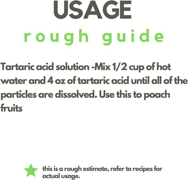 Tartaric acid (1kg 2.2lb) by Elo?M?? Premium |100% All-Natural Food Grade Food Additive & Antioxidant| Packed In Canada| Non-GMO, Kosher and Halal Friendly, Gluten Free| Used As An Acidulant In Grape/Lime Drinks, Gelatin Desserts, Jams, Wine, Sour Candy, and More - Image 4