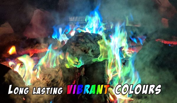 Mystical Fire Flame Colorant Vibrant Long-Lasting Pulsating Flame Color Changer for Indoor or Outdoor Use 25 g Packets 24 Pack - Image 4