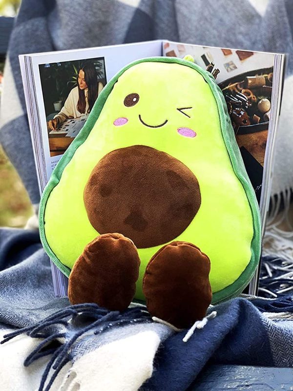 Avocado Fruit Soft Plush Toy Furry Stuffed Toy Avocado Plush Doll Cute Toy Stuffed Pillow (16.5 inch Including Legs) Pretty Gift for Girl and Boy Friends - Image 6