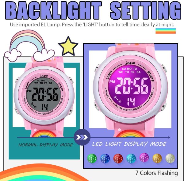 VAPCUFF Toys for Girls Age 3-9, Kids Watches for Girls Fun Toys for 4 5 6 7 8 9 10 Year Old Girls Popular Gifts for 3 4 5 6 7 8 Year Old Girls