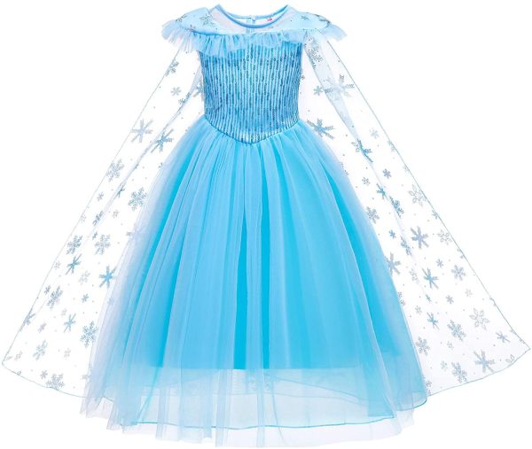 Princess Dresses Girls Costumes Birthday Party Halloween Costume Cosplay Dress up for Little Girls 3-10 Years - Image 6