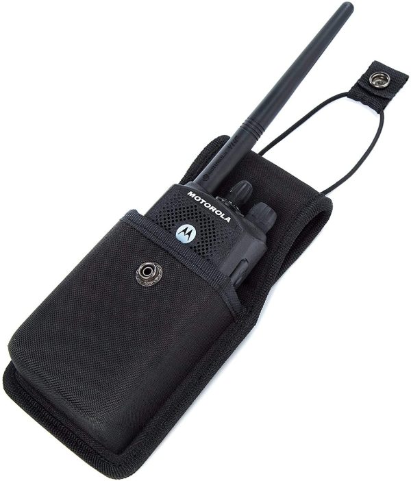 Universal Radio Case Two Way Radio Holder Universal Pouch for Walkie Talkies Nylon Holster Accessories for Motorola MT500, MT1000, MTS2000 and Similar Models (1 Pack) - Image 2