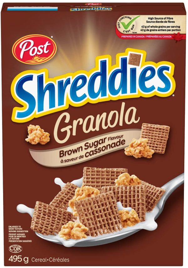 Shreddies Brown Sugar Flavour with Granola, 495 g - Image 3