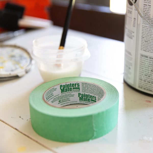 Painter's Mate 671372 8-Day Painting Tape, Green (Single Roll), 0.94"x 60 yd - Image 5