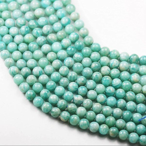 Natural Gemstone Beads for Making Jewellery Energy Healing Chakra Crystal Jewelry Beading Supplies Amazonite 4mm 15.5inch About 90-100 Beads