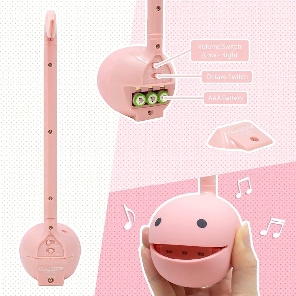 Otamatone [Sweet Series] Japanese Character Electronic Musical Instrument Portable Synthesizer from Japan by Cube/Maywa Denki [English Manual] - Strawberry