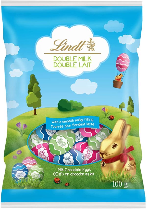 LINDOR Double Milk Chocolate Mini Eggs, 100-Gram Bag - Image 3