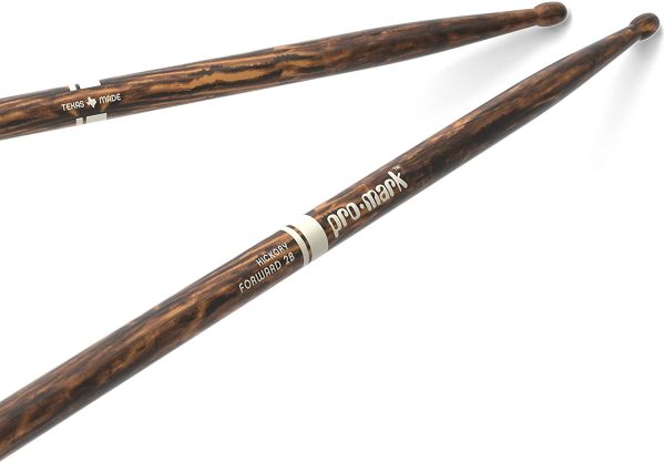 ProMark TX2BW-FG FireGrain Classic 2B Drumsticks, Oval Tip - Image 6