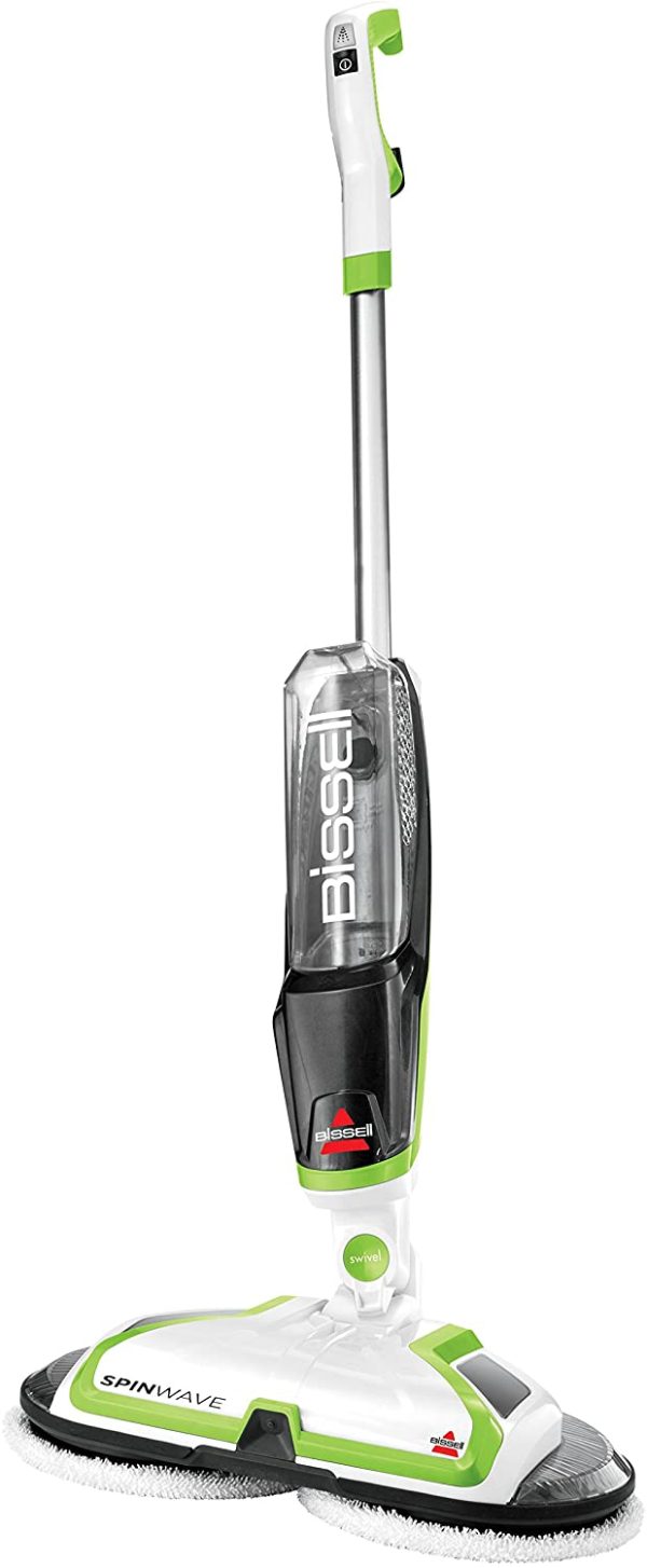 Bissell Spinwave Cord Powered Hard Floor Mop 2039C - Quiet Operation with On Demand Spray for Sealed Hard Floor Surfaces - Includes Trial Formula, A Set of Soft Pads and A Set of Scrub Pads - Image 8