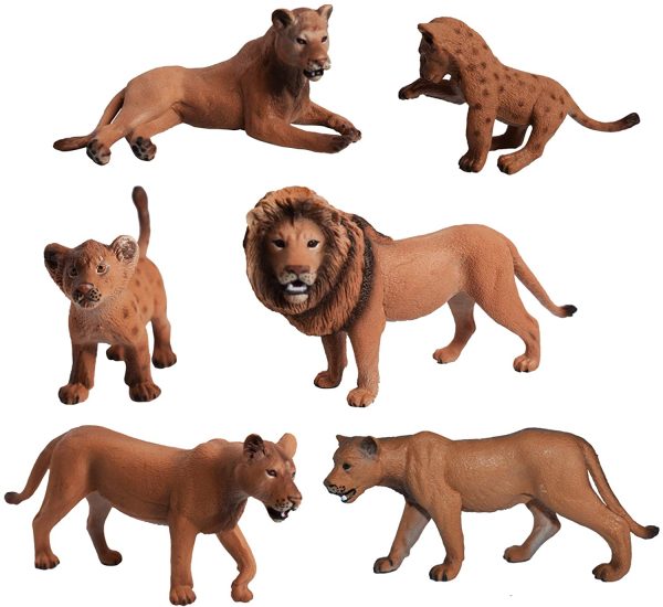 Lion Family Toys Realistic Animal Figurines African Wild Plastic Animals Educational Learning Playset for Toddlers, Kids, Children Easter Toys Gift (Lions) - Image 3