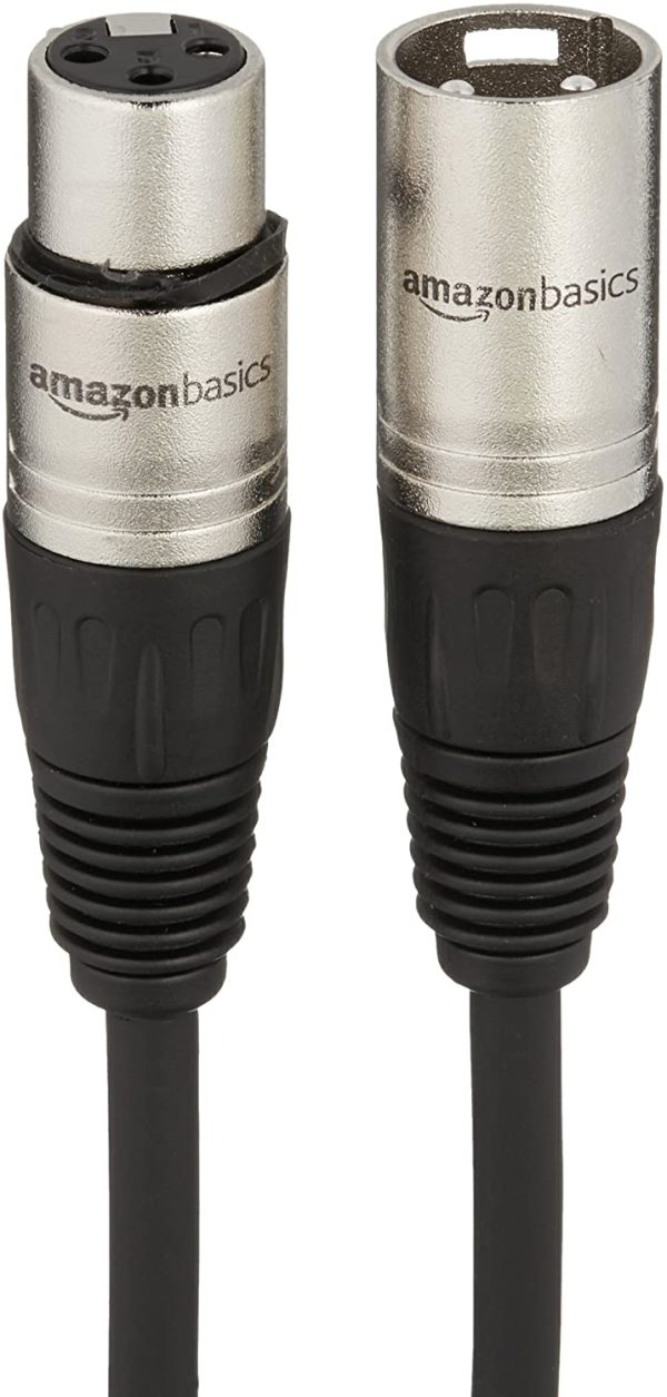 AmazonBasics XLR Male to Female Microphone Cable - 6 Feet, Black - Image 5