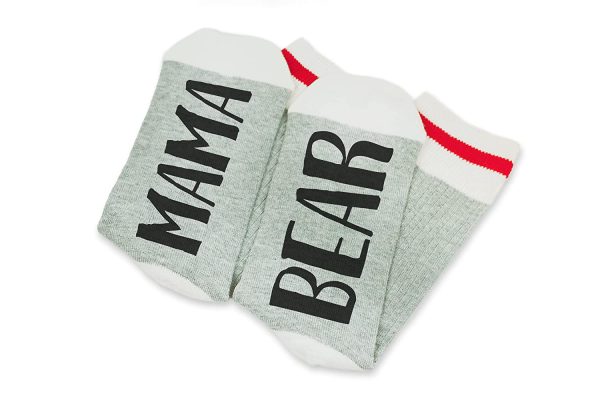 Mama Bear, Funny Socks, Cozy Mother's Day Gift For Her, Self Care Package Valentine Best Friend Girlfriend