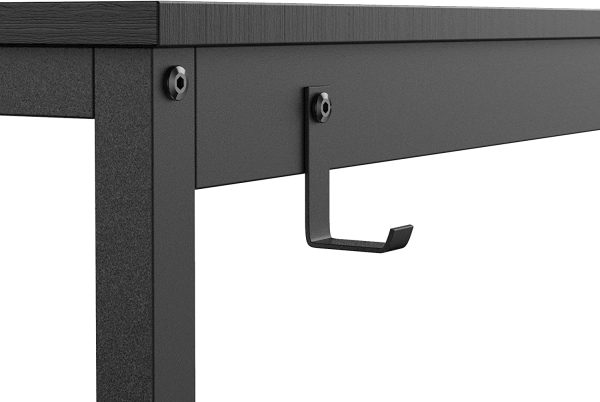 40 inch Office Desk with Two Non Woven Drawers, Computer Writing Desk Work Table for Bedroom, Home, Office, Kid Student Study Desk for Dorm Room - Image 6