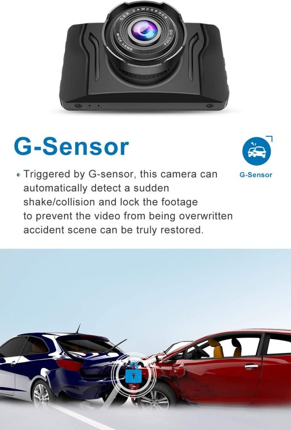 Dash Cam for Cars 1080P FHD Car Dash Camera  2022 New Version Car Camera Recorder 3.2Inch Screen Dashboard Camera with 170??Wide Angle, Super Night Version, WDR, Loop Recording, Parking Monitor - Image 3