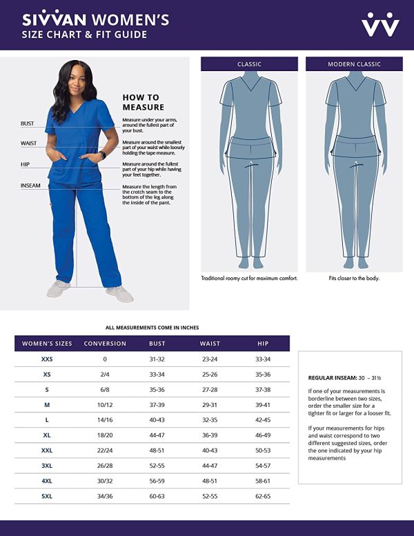 SIVVAN Scrubs for Women - Mock Wrap & Cargo Pants Scrub Set - Image 6