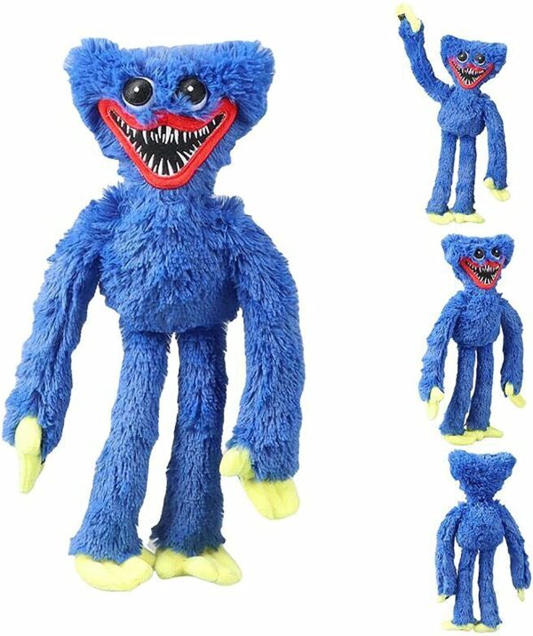 Poppy Playtime Huggy Wuggys Plush Toy, Horror Game Doll Monster Doll Toy Gifts for Game Fan Birthday Horror Stuffed Doll Gifts (Blue) - Image 5