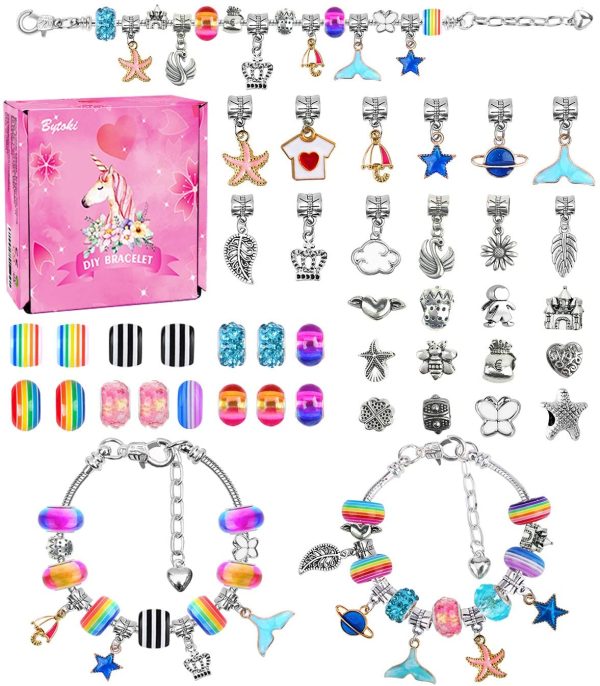 Little Titan DIY Jewellery Making Kit for Girls, Charm Bracelet Making Set, Arts Craft Sets for Kids -Best Gift - Image 4