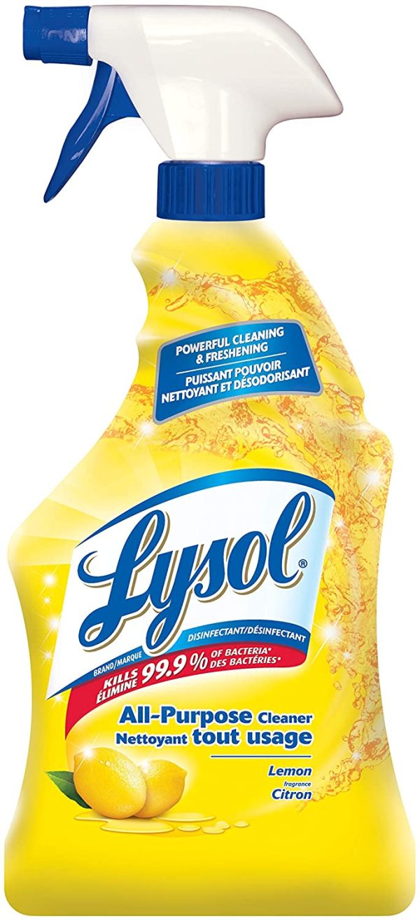 Lysol All Purpose Cleaner, Trigger, Lemon, 650ml, Powerful Cleaning & Freshening - Image 4