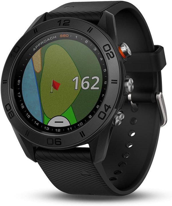 Garmin 010-01702-00 S60 GPS Golf Watch, Black Silicone Band - Image 2