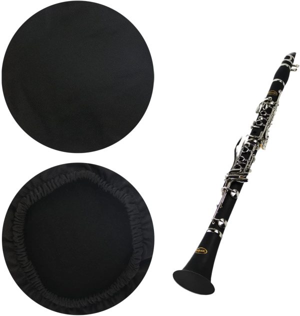 SAVITA 1pcs 2.95-3.3 inch Instruments Bell Cover, Clarinet Cover Bell Covering Instruments Protective Dust-Proof Cover for Oboe and Bassoon (Black) - Image 3