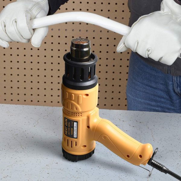 Heat Gun 1800W Heavy Duty Hot Air Gun Kit Variable Temperature Control with 2-Temp Settings 4 Nozzles 122℉~1202℉（50?? 650℃）with Overload Protection for Crafts, Shrinking PVC, Stripping Paint - Image 4