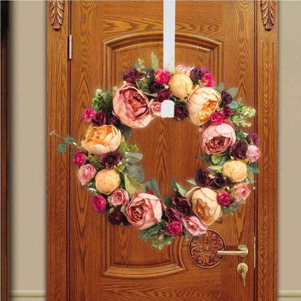 15" Wreath Hanger for Front Door Christmas Decoration Metal Over The Door Single Hook-Wreath Hanger Over The Door - Image 7