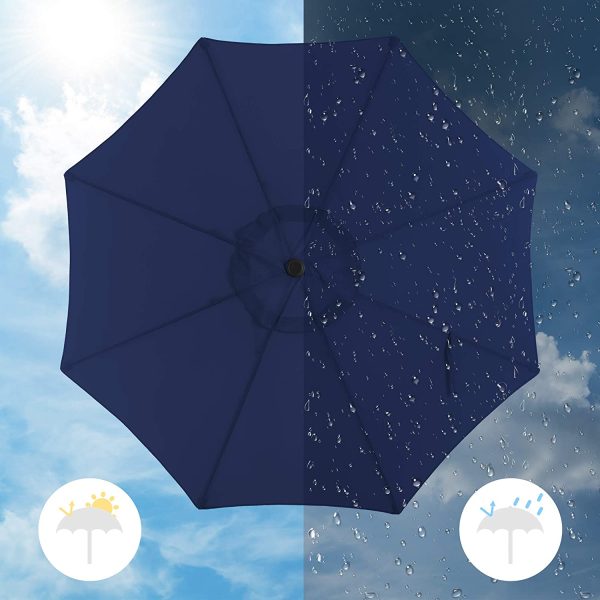 SONGMICS Patio Umbrella, Outdoor Table Umbrella, Sun Shade for Garden Balcony - Image 5