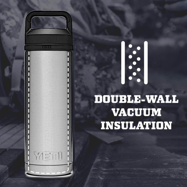 YETI Rambler 18 oz Vacuum Insulated Stainless Steel Bottle with Chug Cap