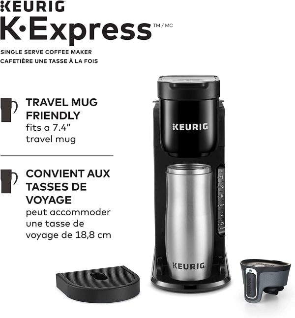 K-Express Single Serve K-Cup Pod Coffee Maker, With A Removable Reservoir And Strong Button Function - Image 6