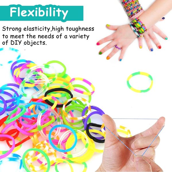 Rubber Bands Kits Bracelet Making Kit for Girls Rubber Bands Kits with Storage Container 23 Colors DIY Birthday Gift for Girl Craft Kits for Kids Friendship Gift - Image 8