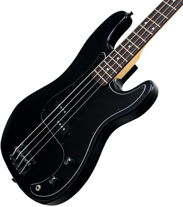 Sawtooth ST-PB-STNBKB EP Series Electric Bass Guitar, Satin Black with Pickguard - Image 4