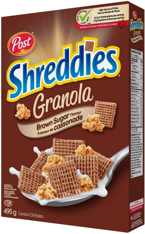 Shreddies Brown Sugar Flavour with Granola, 495 g - Image 6