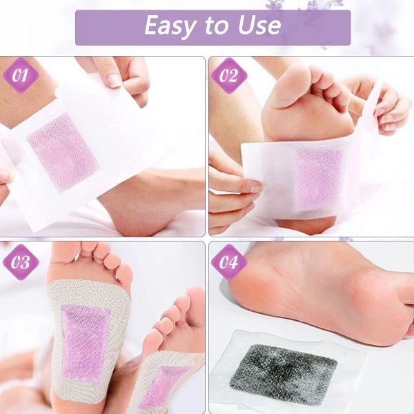 Detox Foot Patch Health Care ??2-in-1 Aroma All-Natural Bamboo Detox Foot Pads to Remove Body Toxins??10 PCS Lavender + 10 PCS Rose?? - Image 2