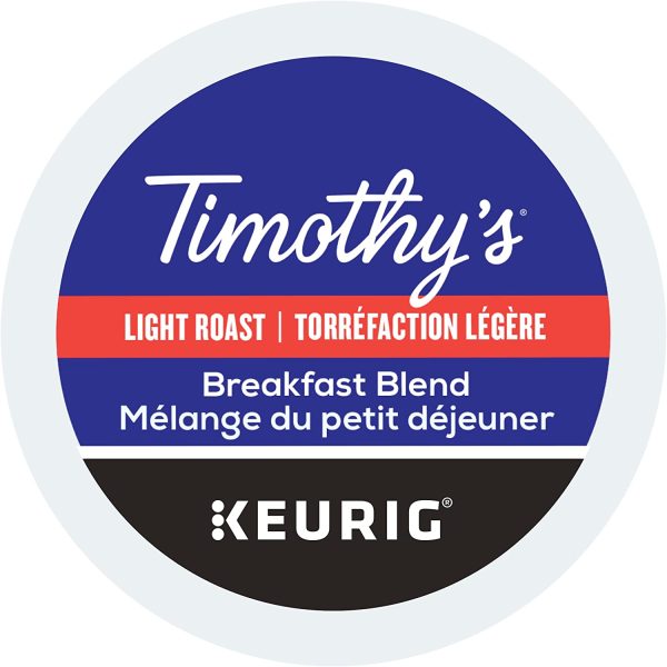 Timothy's Breakfast Blend K-Cup Coffee Pods, 24 Count For Keurig Coffee Makers