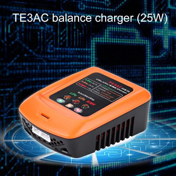 Lipo Charger, RC Balanced Charger Lipo Battery Balanced Charger 25W 3A Multi-Charger Support 2S / 3S LiPo Life -8S NiMh Battery(US Edition)