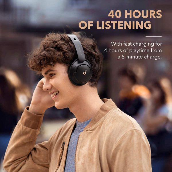 by Anker Life Q30 Hybrid Active Noise Cancelling Headphones with Multiple Modes, Hi-Res Sound, Custom EQ via App, 40H Playtime, Comfortable Fit, Bluetooth Headphones, Connect to 2 Devices (black) - Image 6