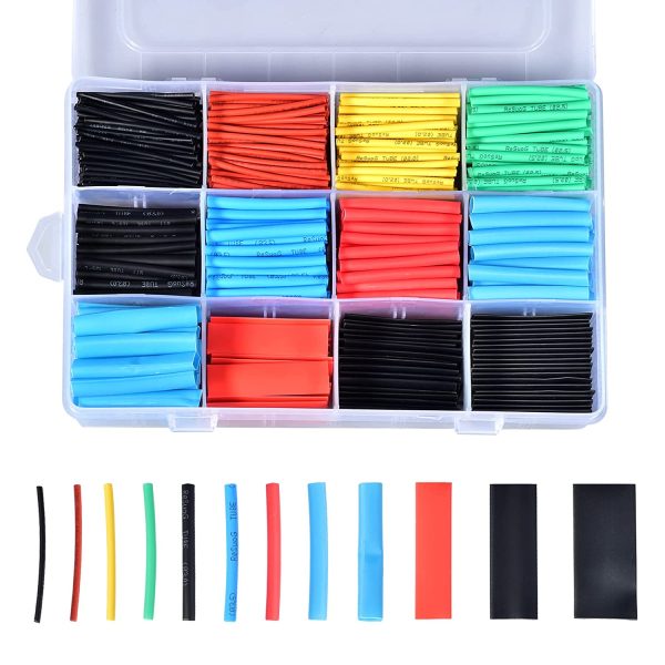 900PCS Heat Shrink Tubing, 2:1 Adhesive Heat Shrink Wrap, Shrink Tube for Wires Cord Protector - Image 4