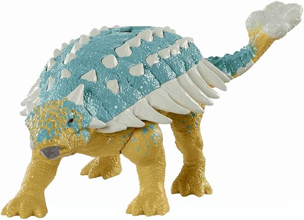 Jurassic World Roar Attack Ankylosaurus Bumpy Camp Cretaceous Dinosaur Figure with Movable Joints, Realistic Sculpting, Strike Feature & Sounds, Herbivore, Kids Gift 4 Years & Up - Image 5