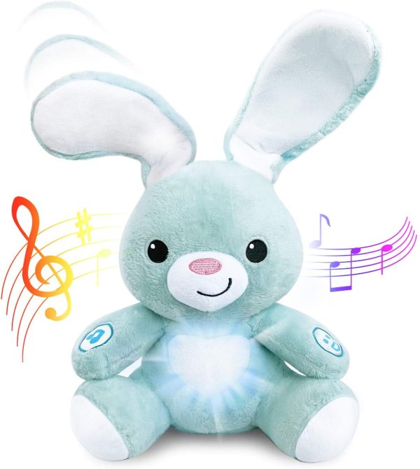 BABYBibi Peekaboo Light Up Interactive Bunny - Soft Stuffed Animal Toy is 12 inches Tall - For Ages 6 Months and Up - Image 2