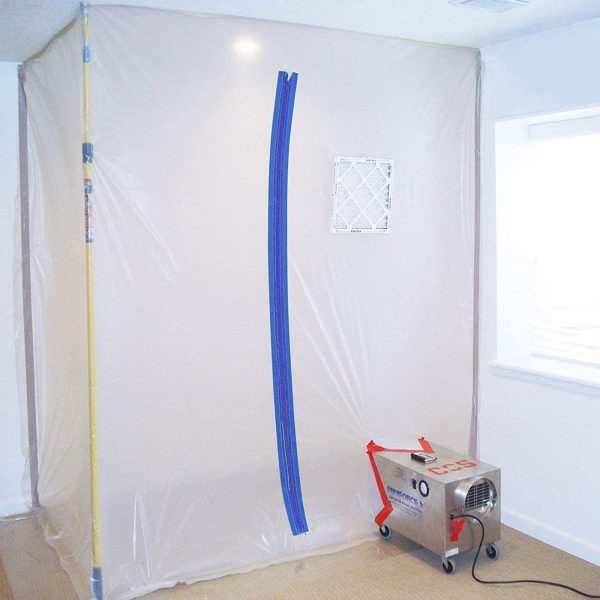 ZIP7.3BCL Peel & Stick Dust Containment Zip Barrier 7ft x 3in Zipper Door - Image 5