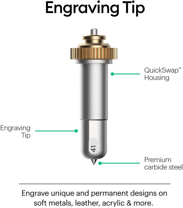 Cricut QuickSwap Engraving Tip, Silver - Image 2