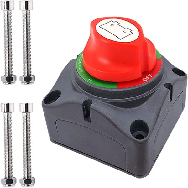 1-2-Both-Off Battery Disconnect Switch, 12-48 V Battery Master Cut Shut Off Isolator Switch (1-2-Both-Off) - Image 6