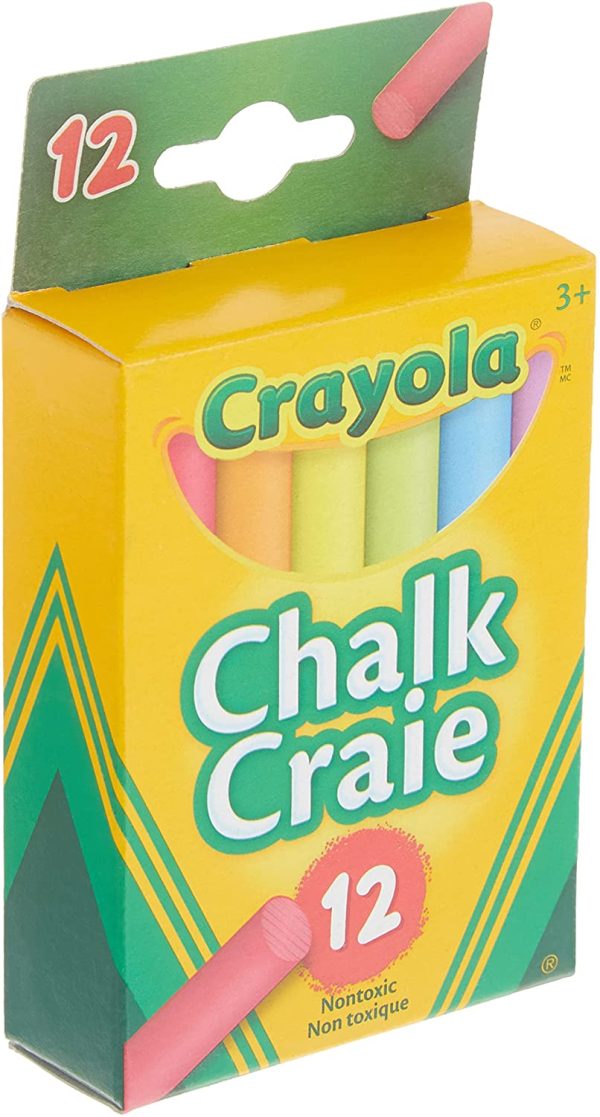 Crayola 12 Coloured Chalk Arts & Crafts - Image 5